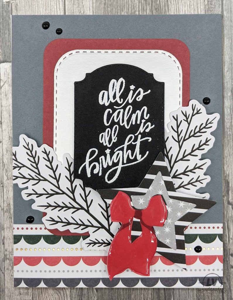 Holiday Card using Spellbinder's Merry Everything Card Kit