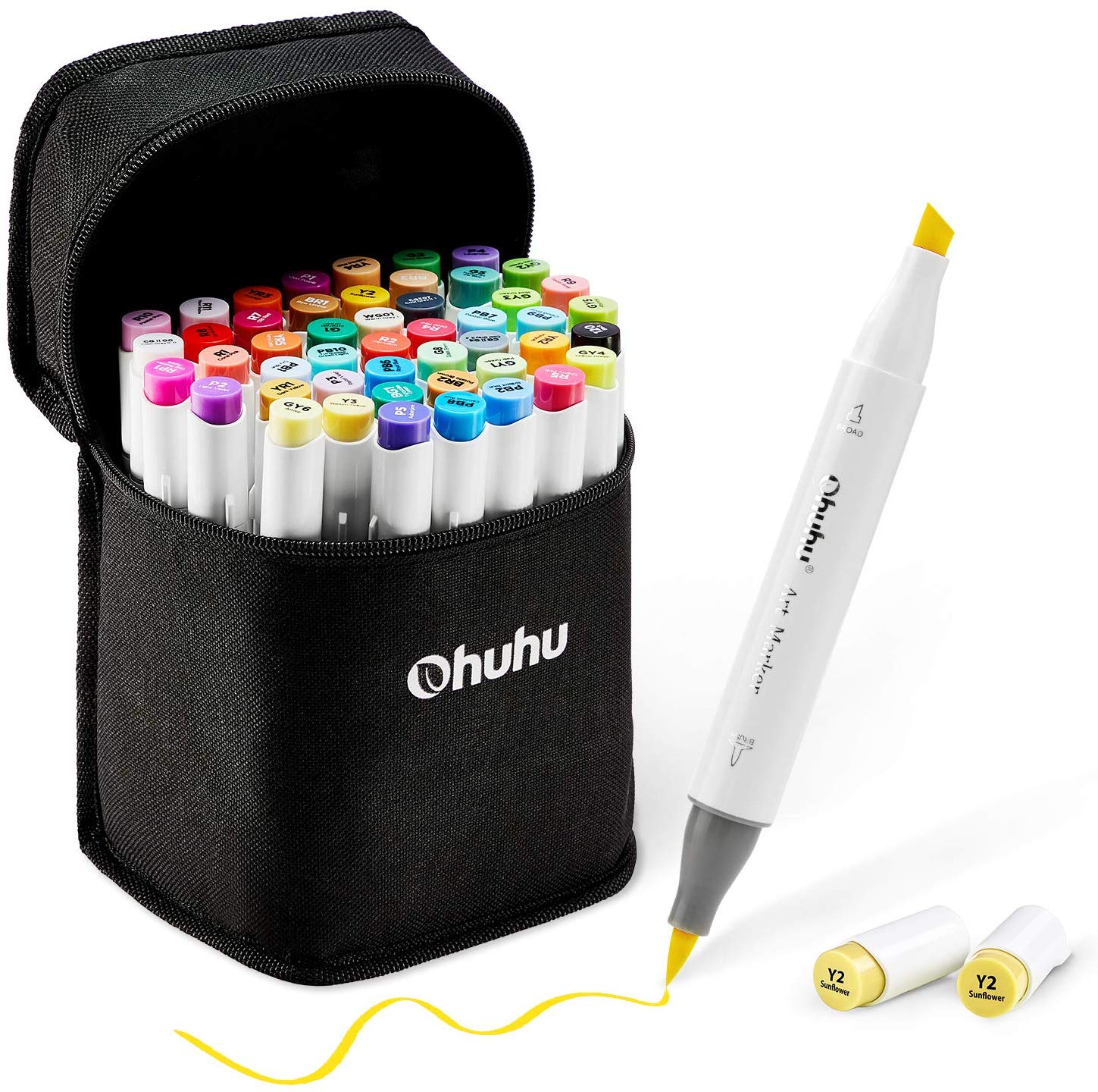 Ohuhu Alcohol Brush Markers 48 Set LV Handcrafted