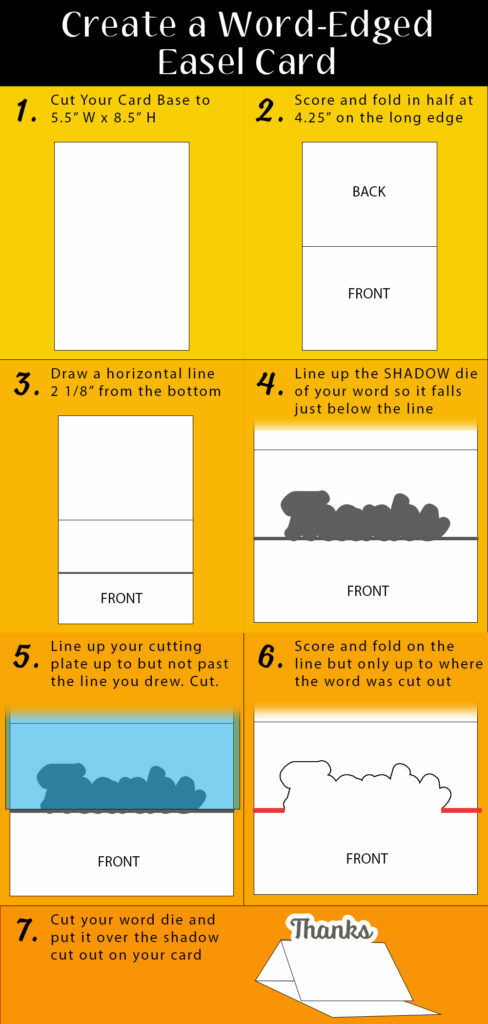 Create a Word-Edged Easel Card