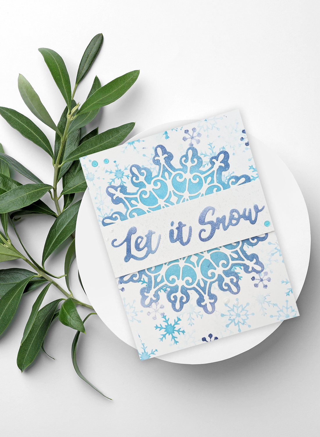 Snow-Themed Holiday Cards