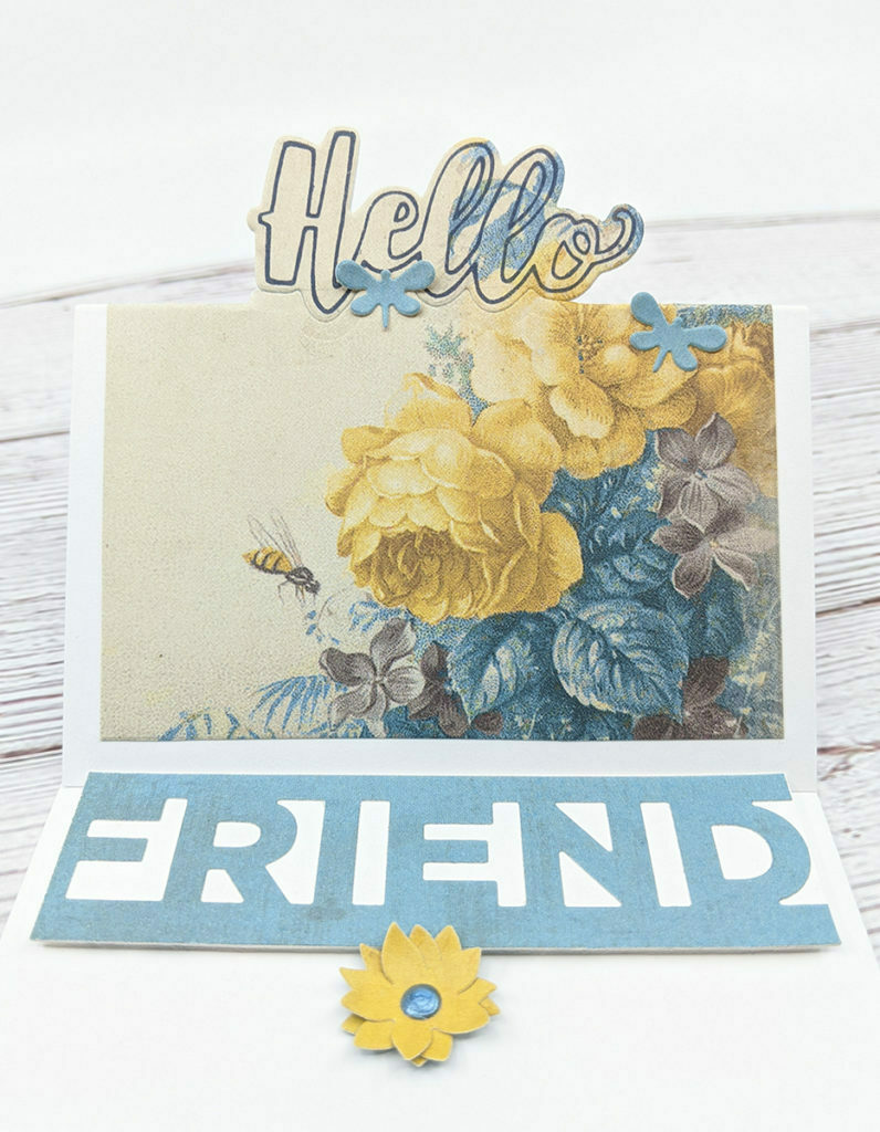 Word-Edged Easel Card