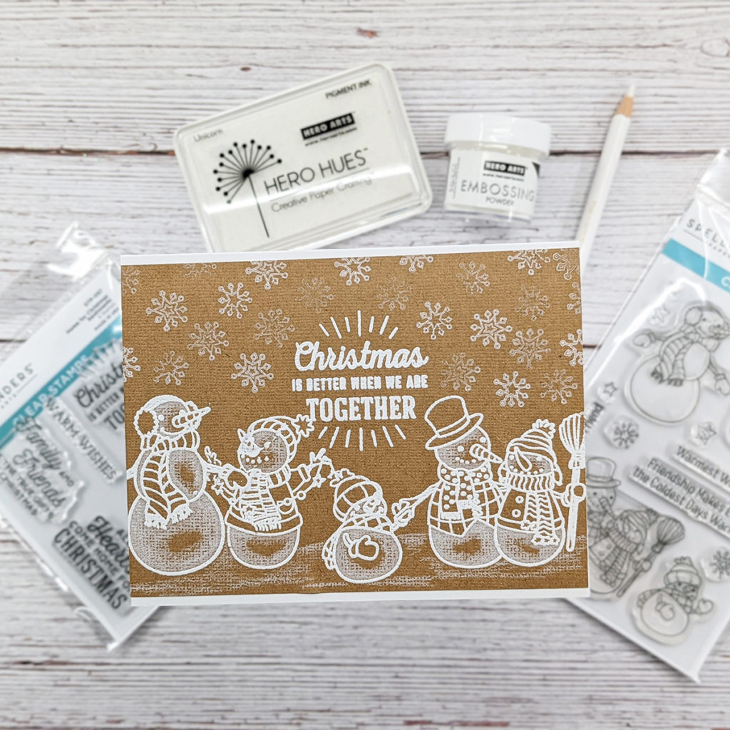 Christmas Card Using Spellbinders Be Merry Release