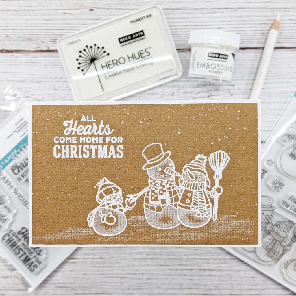 Christmas Card Using Spellbinders Be Merry Release