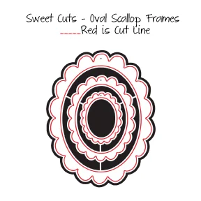 Paper Sweeties Scallop Oval