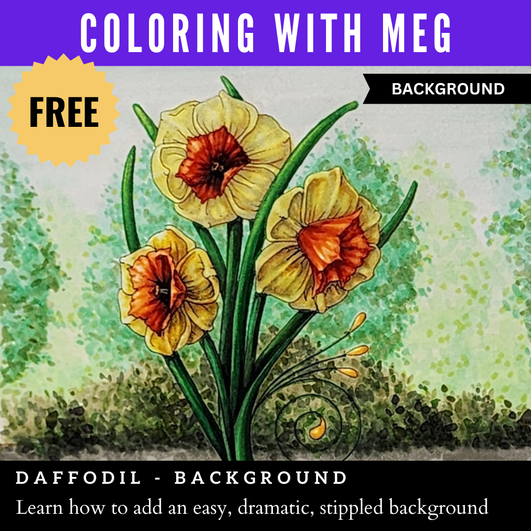 Coloring a Daffodil – Background