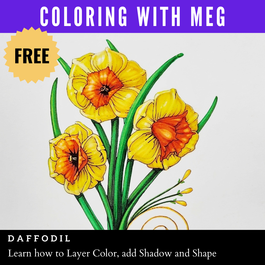 Coloring a Daffodil