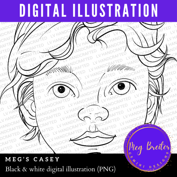 Meg's Casey (Black & White)