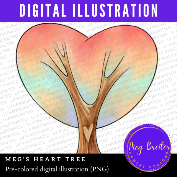 Meg's Heart Tree (Pre-Colored)