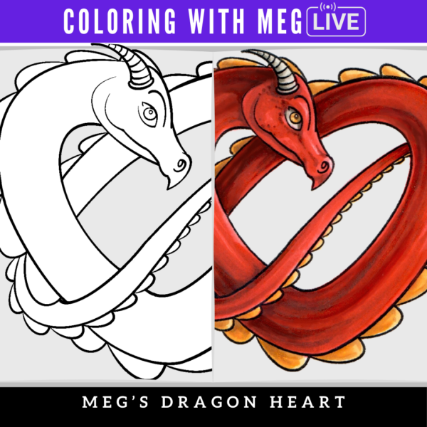 Coloring With Meg: Dragon Heart