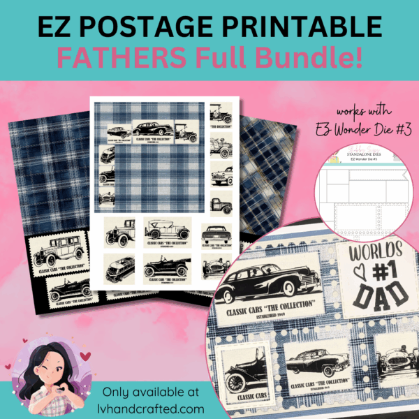 EZ Postage Printable: Fathers Full Bundle (1, 2 and EZ Guide)