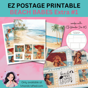 EZ Postage Printable: Beach Babes Extra #1