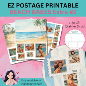 EZ Postage Printable: Beach Babes Extra #2