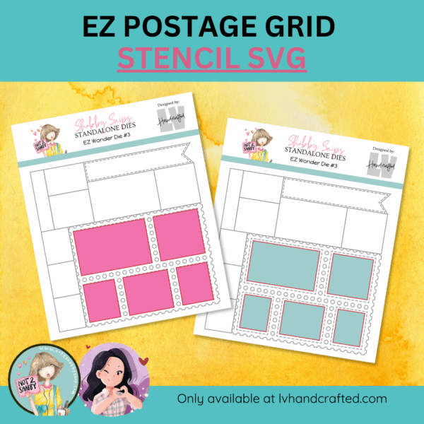 EZ Postage Grid Stencil (SVG)