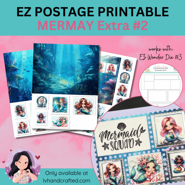 EZ Postage Printable: MerMay Extra #2