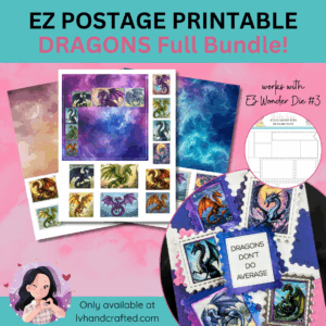 EZ Postage Printable: Fantasy Dragon Full Bundle (3 PDF's)